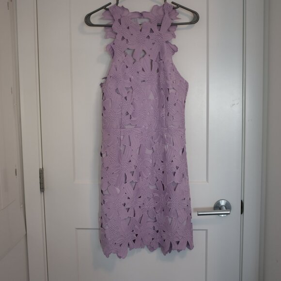 Jessa Foil Lace Dress - Picture 1 of 3